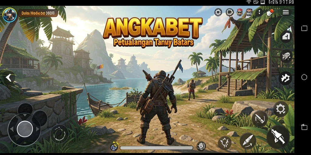 Screenshot utama ANGKABET menampilkan petualangan seru di dunia terbuka.
