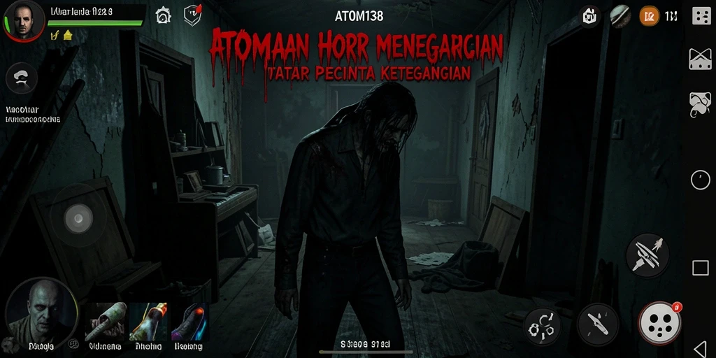 Gameplay menakutkan dalam ATOM138 yang penuh dengan ketegangan.