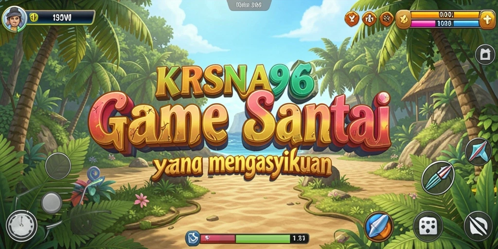Tangkapan layar gameplay KRISNA96 yang penuh warna dan menarik.