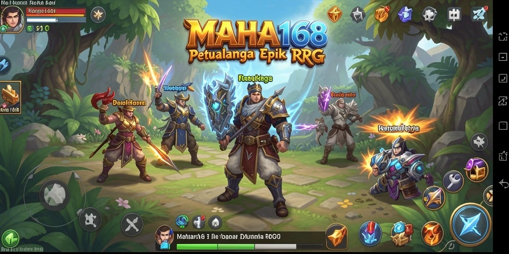 Screenshot gameplay MAHA168 yang menarik dengan karakter beraksi.