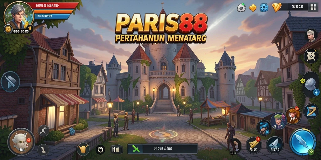 Gameplay mendebarkan di PARIS88 dengan menara pertahanan yang strategis.