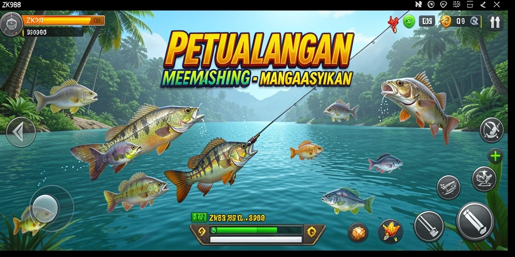 Tampilan menarik dari gameplay seru ZK988 di laut.